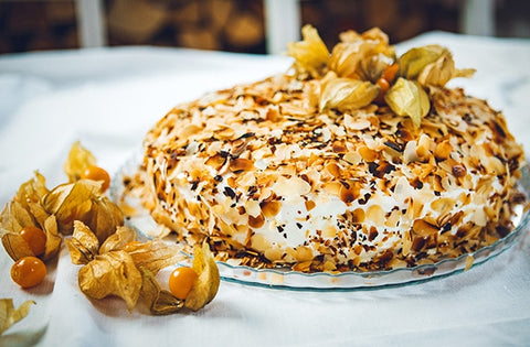 Karotten-Physalis-Kuchen
