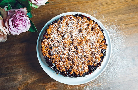 Kirschstreusel-Kuchen (vegan)
